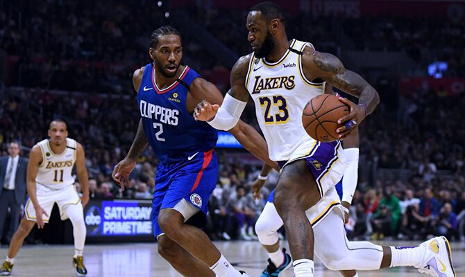 Cuotas del próximo choque entre Lakers y Clippers