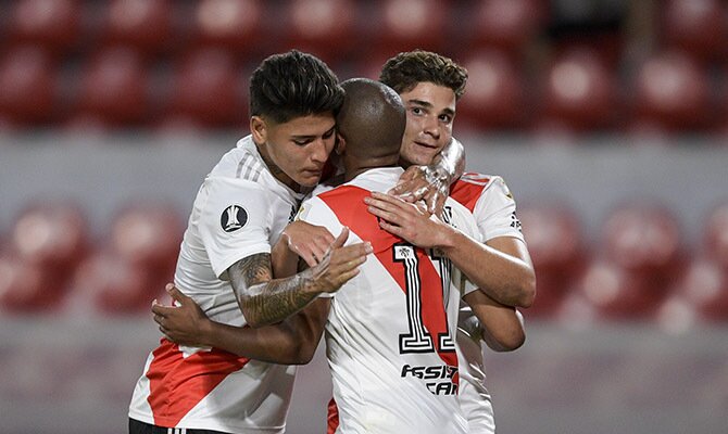 Cuotas del próximo choque entre el River Plate y el Ncional, cuartos de final de la Copa Libertadores