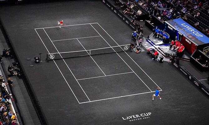 Partido de Laver Cup 2021 disputada en la ciudad de Boston