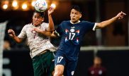 Diego Gomez de Paraguay en partido amistoso contra Mexico