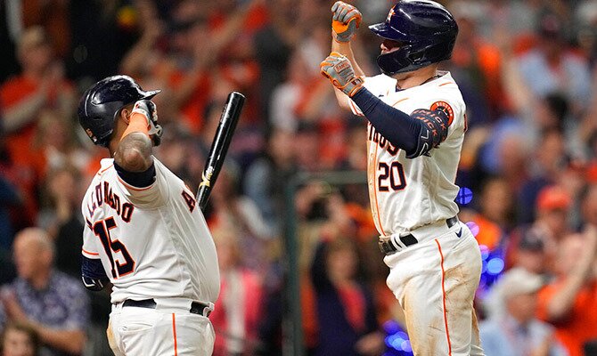 Chas McCormick y Martin Maldonado de Houston Astros estaran en la Serie Mundial 2022