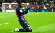 Ousmane Dembele celebra un gol del FC Barcelona por LaLiga