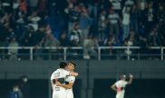Jugadores de Olimpia celebran una anotacion en la temporada 2022