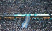 Hinchas argentinos en la final del Mundial de Qatar 2022