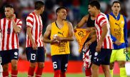 Futbolistas de la Seleccion Paraguaya al termino del amistoso contra Marruecos en 2022