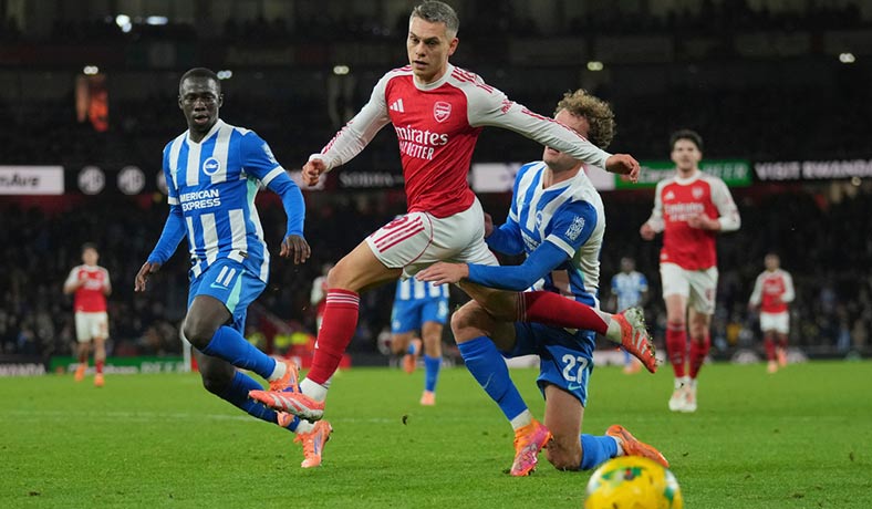 Arsenal vs Brighton: Cuotas para un duelo electrizante en la jornada 18 de Premier League