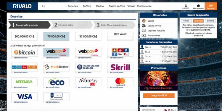 Depósitos con Bitcoin